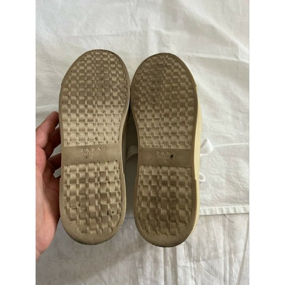 Zara Trafaluc Women's Shoes Sneakers High White Lace Up Size 36 - Picture 10 of 12